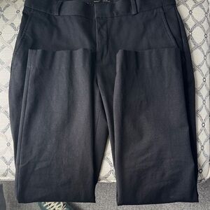 Women’s flat front black dress pant